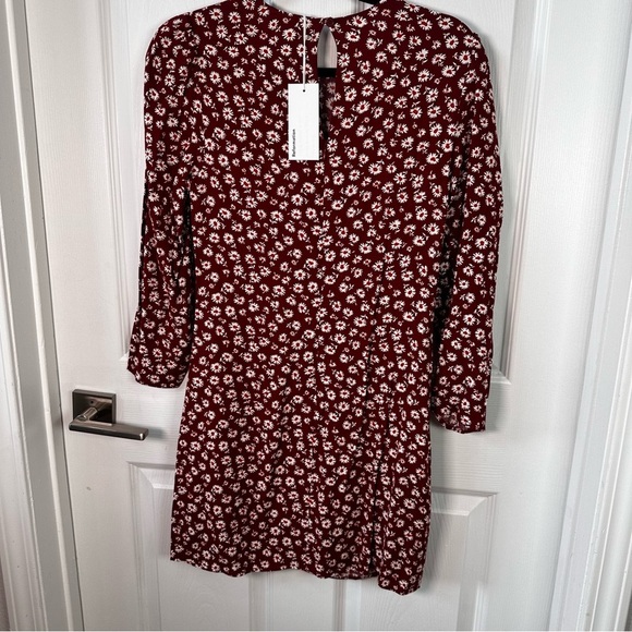 Reformation Red Floral Mini Dress - Picture 2 of 10